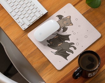 Cute Bat Cats Mouse Style 2 Mat / Mouse Pad