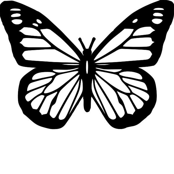 AG-016 butterfly stencil - iStencils