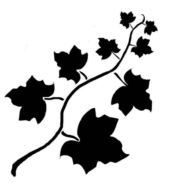 Download Ivy Cutting Stencil Svg File Etsy