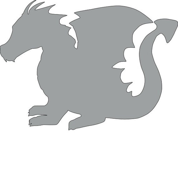 2 PCE DRAGON STENCIL RE-USABLE 9.5 X 6.5 INCH