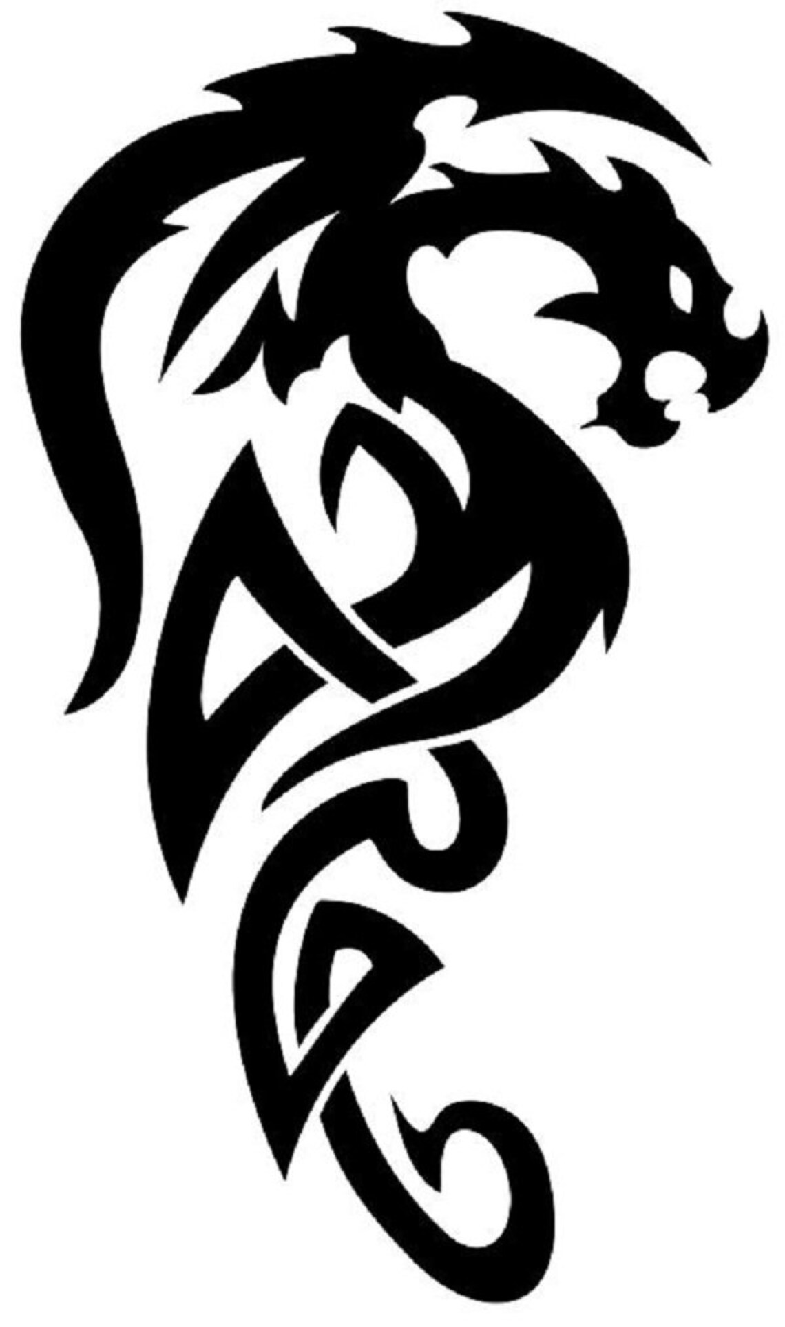 Celtic Dragon Stencil RE-USABLE 6 X 10 Inch - Etsy