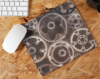 Steampunk Cogs Non Slip Mouse Mat / Mouse Pad