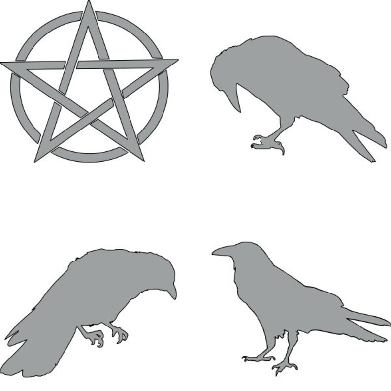 Multi Gothic Stencil Reusable 4 Designs on One Sheet Etsy