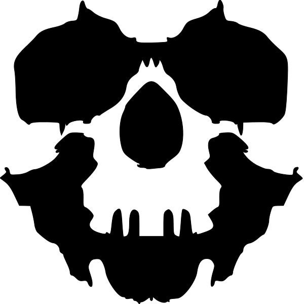 Scary Skull Face Stencil Re-Usable 7.5 x 7.5 inch | Etsy