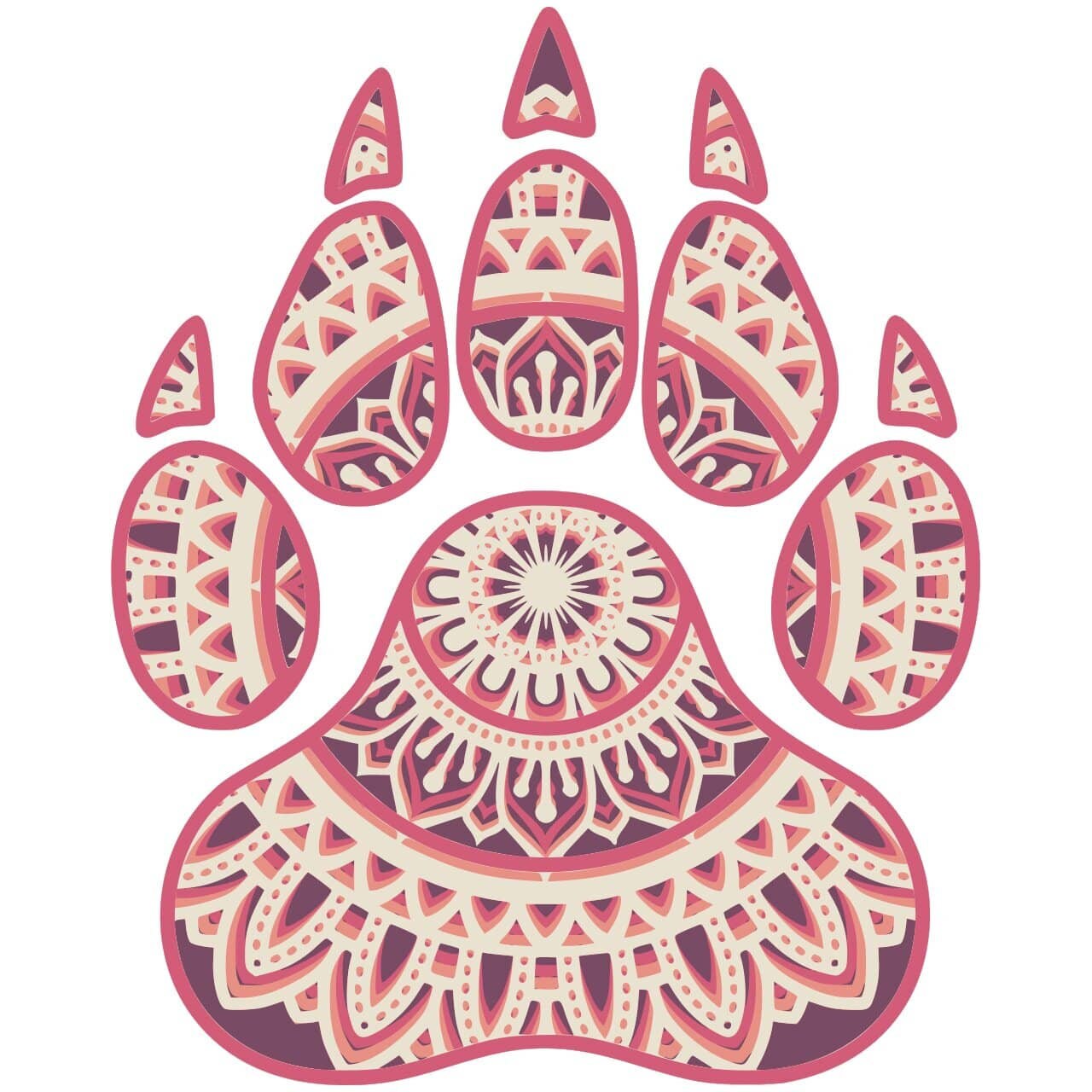 Free Free Paw Print Mandala Svg 517 SVG PNG EPS DXF File