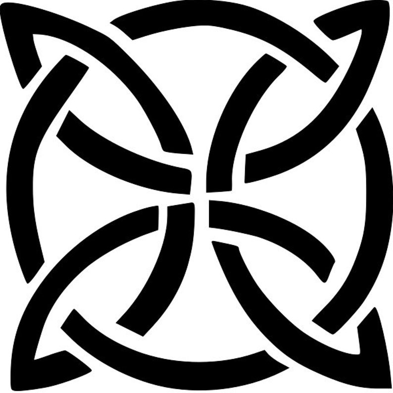 celtic dara knot cutting stencilvinyl svg file etsy