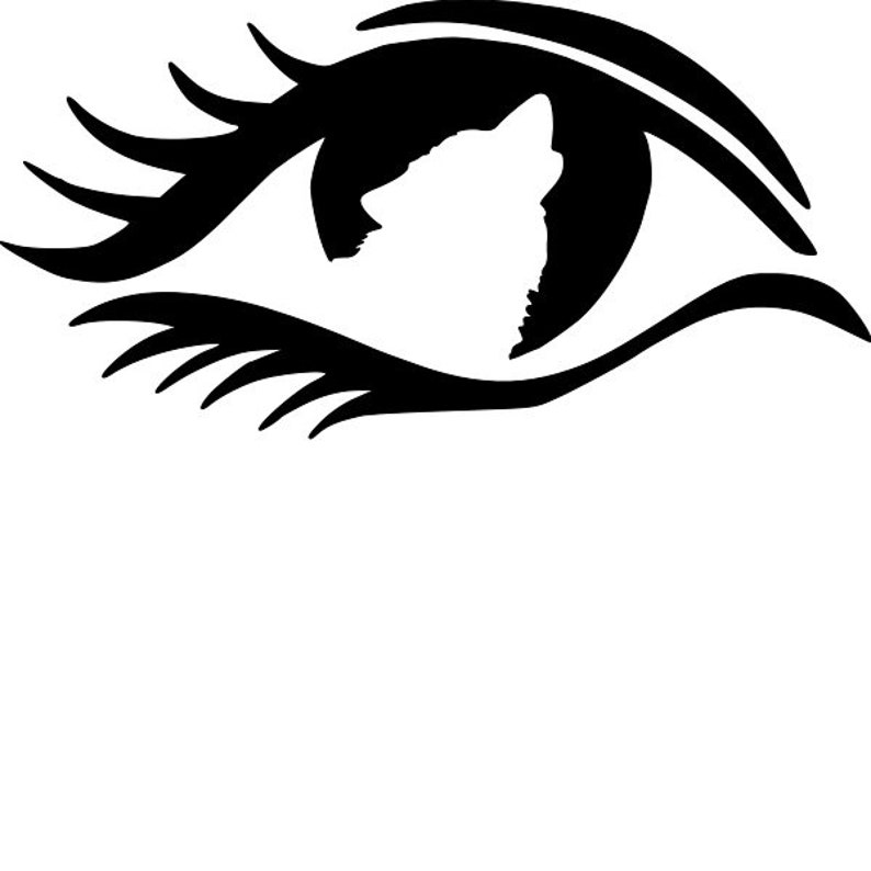 Wolf Eye Stencil REUSABLE 8 X 4 Inch Etsy