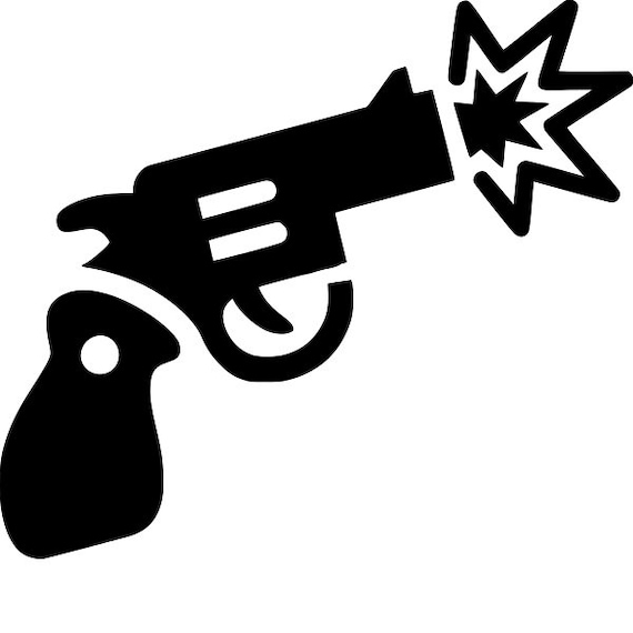 Firing Gun Stencil REUSABLE 8.5 X 7.5 INCH Etsy