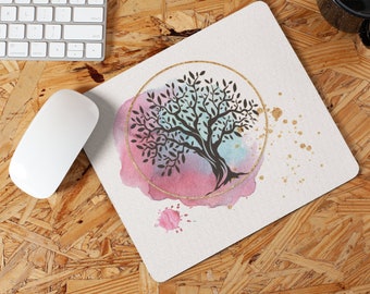 Tree Of Life Watercolour Non Slip Mouse Mat / Mouse Pad