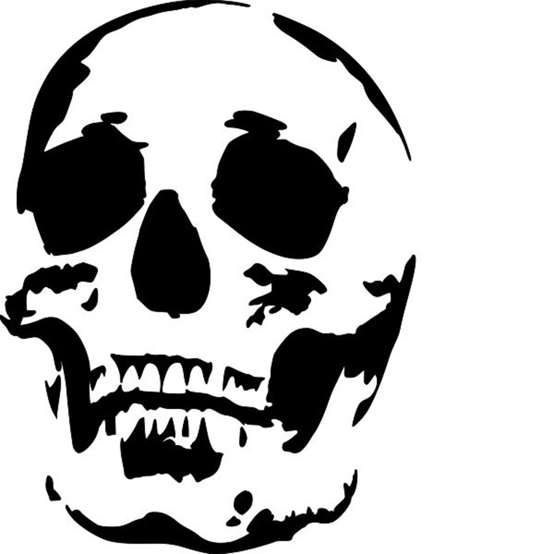 Skull Stencil RE-USABLE 7.5 X 10 INCH - Etsy