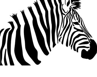 Zebra Stencil - RE-USABLE 9 X 7 inch