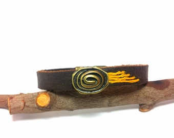 Personalized Leather Bracelet, Unisex Bracelet, Valentines Day Gift