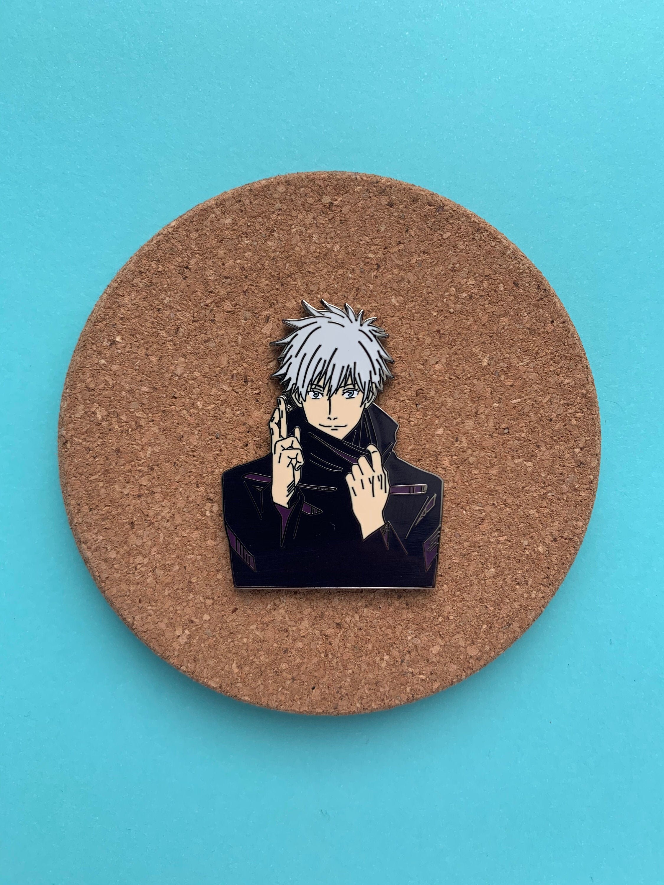 Jujutsu Kaisen Satoru Gojo Hard Enamel Pin (Gojo Sensei, Anime Pin, M…