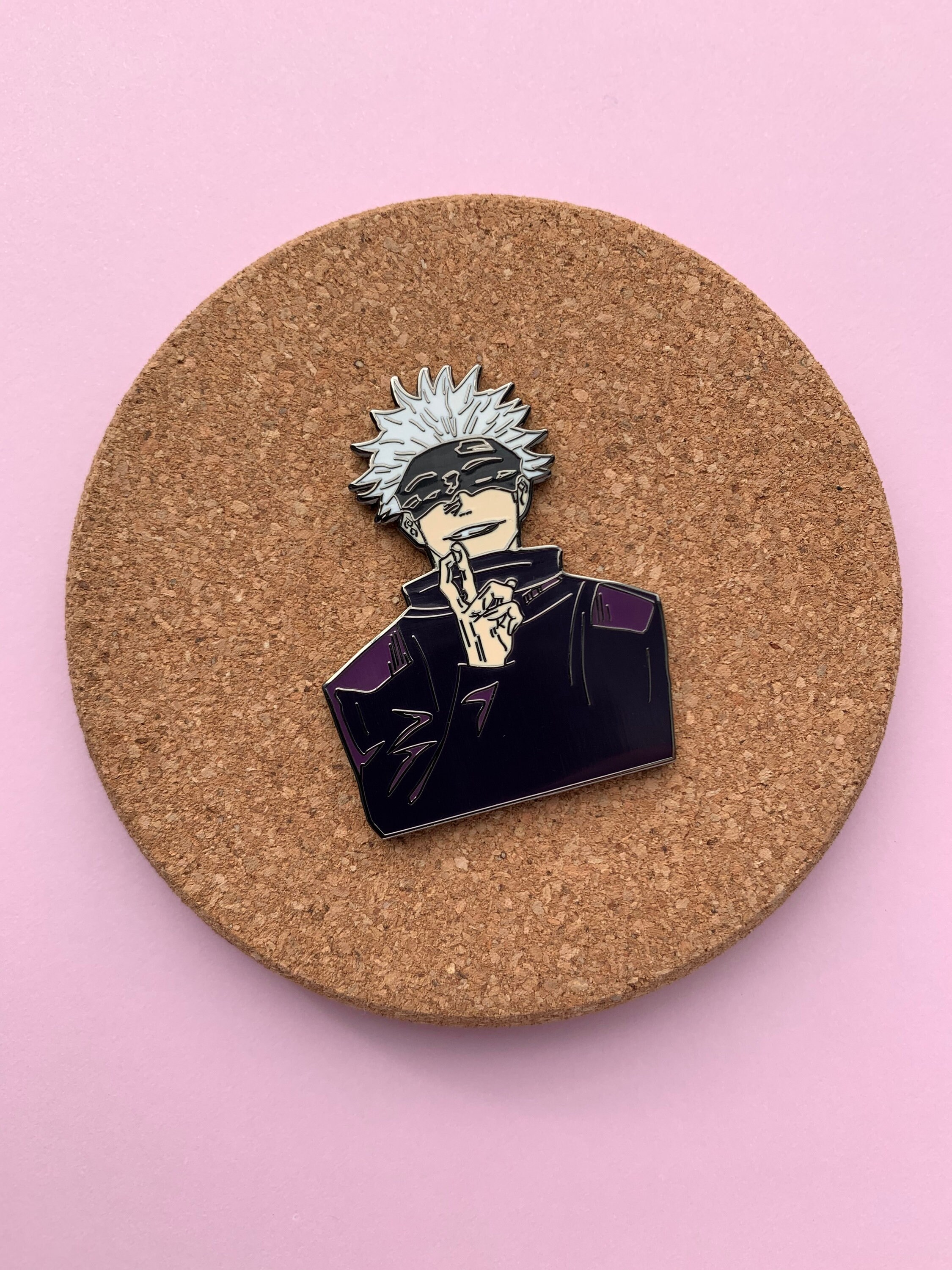 Jujutsu Kaisen Gojo Satoru Hard Enamel Pin (Gojo Sensei, Anime Pin, M…