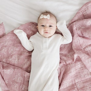 Organic cotton baby sale gowns