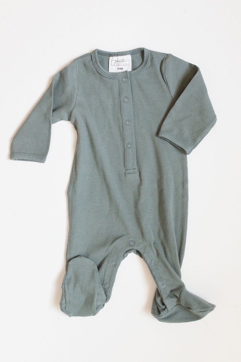 Footed Onesie Organic Cotton Baby Clothing Etsy