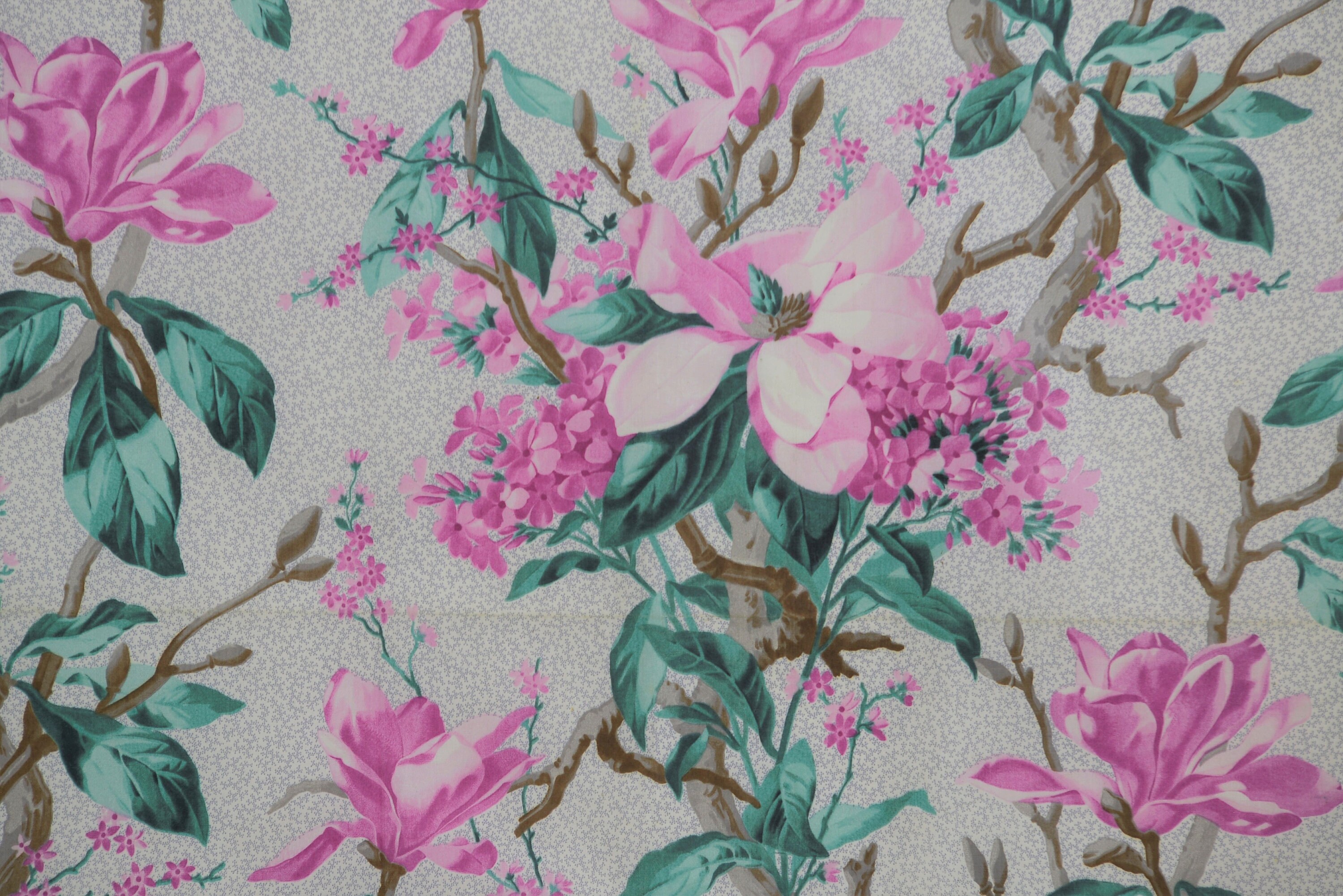 Antique French Chintz 1800's Fabric From Swatch Book Dated 1855 - Etsy