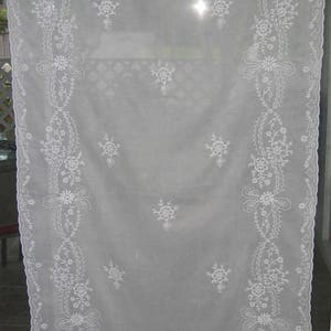 Vintage French Filet Lace Curtains - Etsy