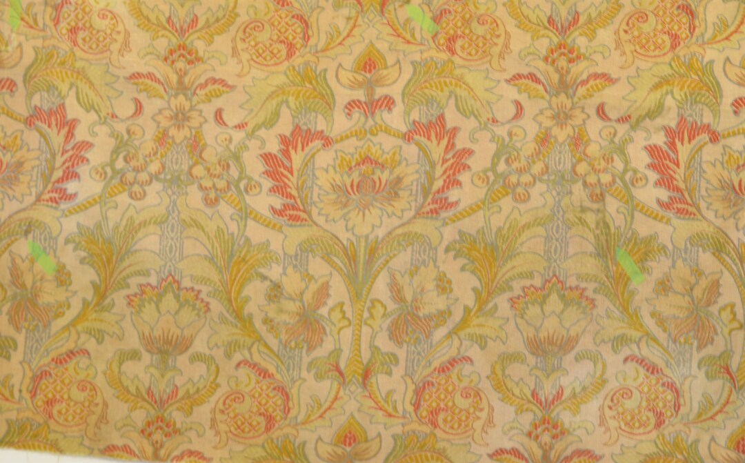 Antique French Fabric 1840's 1860's 1880's 19thc. French Chateau