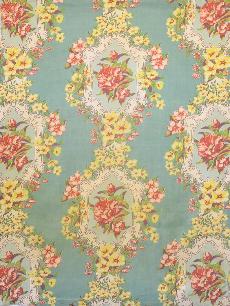 Vintage Curtain Fabric American 1930&rsquo;s 1940&rsquo;s Beach - Etsy