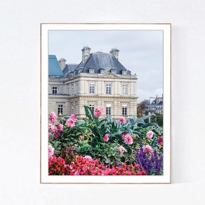 Paris Photography Print: Luxembourg Gardens Autumn Scene