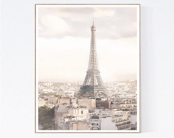 Paris Photography Print, Eiffel Tower Picture, Small Wall Art, Vertical Bedroom Wall Decor, Travel Photo, Gift For Women, Europe Photograph