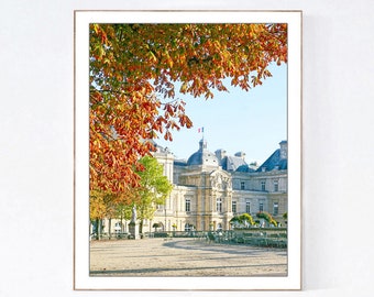 Paris Photography Print, Small Vertical Wall Art, France Photo, Bedroom Wall Decor, Luxembourg Gardens, Paris Picture, Europe Photograph