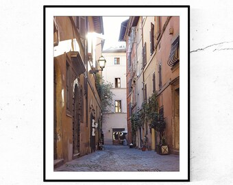 Rome Photography Print, Italy Wall Art, Vertical Art, Europe Picture, Small Photo, Bedroom Wall Decor, Rome Photograph, Street Scene