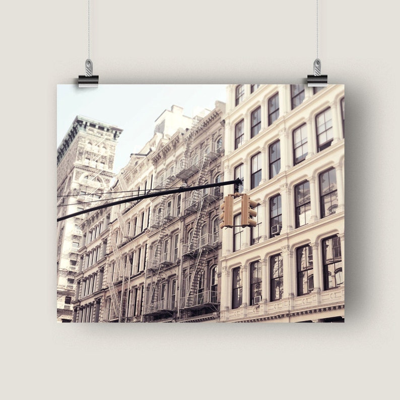 New York Photography, NYC Art Print, Soho Photo, Cast Iron, Buildings Picture, Neutral, Wall Decor, New York Wall Art, 8 x 10 Print image 2