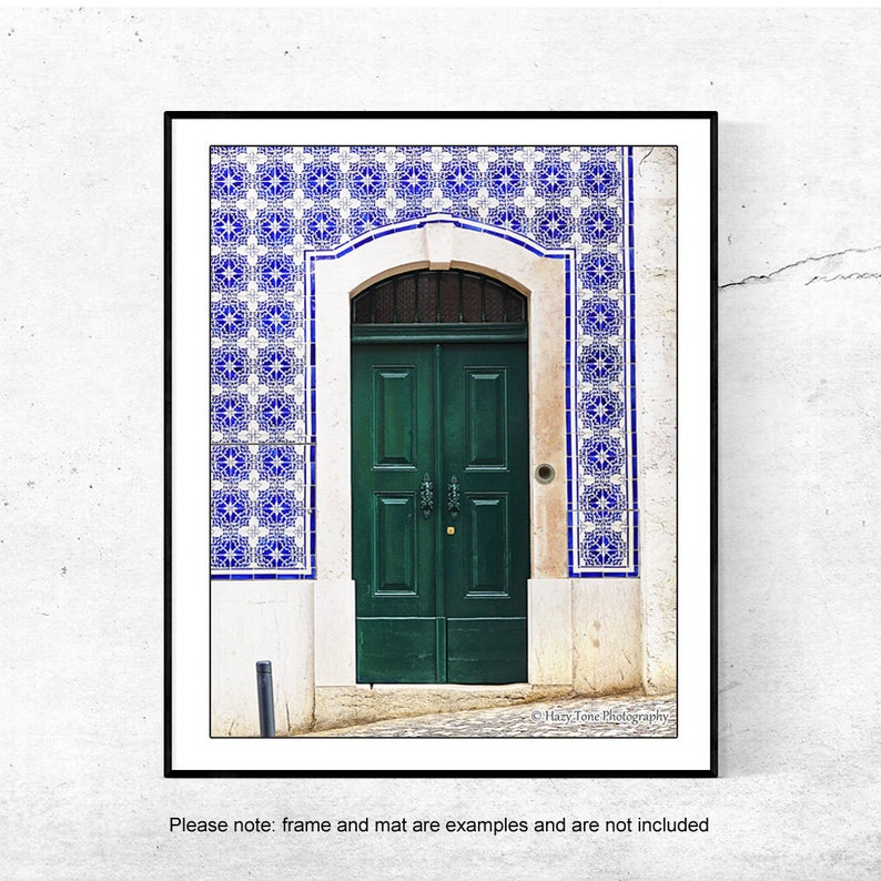 Portugal Wall Art Door Photography Lisbon Picture Travel Etsy