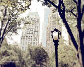 Central Park in Summer, New York Photography Print, Bedroom Wall Art, Manhattan Architecture Picture, Horizontal Photo, Entryway Art