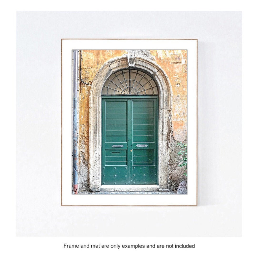 Italy Wall Art, Rome Door Photography Print, Small Vertical Wall Art