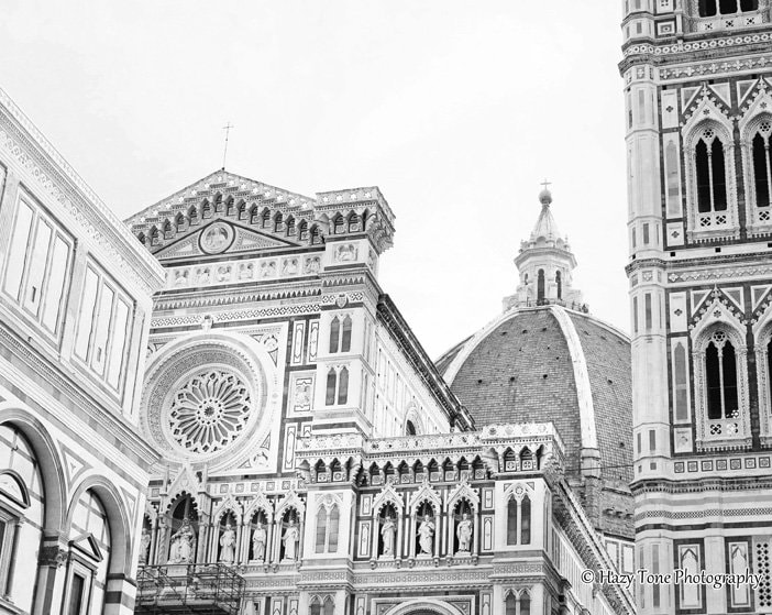 Florence Italy Photography Print Black and White Wall Art | Etsy