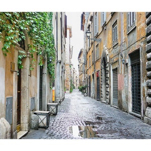 Rome Italy Wall Art, Rome Photography Print, Bedroom Wall Decor, Europe Street Scene, Italy Travel Photo, Entryway Artwork, Rome Wall Print