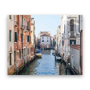 Venice Canal Photo Print: Scenic Italian Wall Art