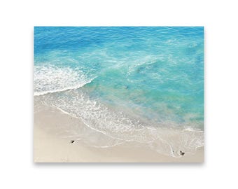 Turquoise Beach Photography Print: Coastal Wall Art Decor