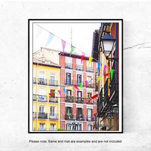 Madrid Street Photography Print: Colorful Spain Travel Photo