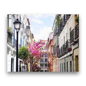 Madrid Street Photography Print: Pastel Spain Travel Wall Art