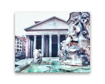 Rome Print: Pantheon Photo, Italian Wall Art, Black and White Travel Photography