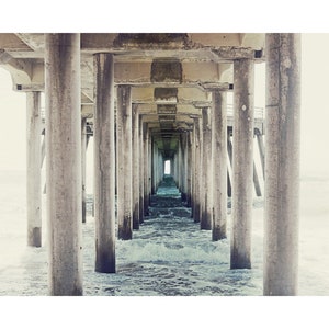 Beach Print, Huntington Beach, Photography Print, Pier Photo, Surf Wall Decor, California Print, Wall Art, Coastal Picture, Pier Photograph