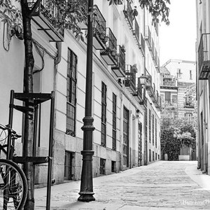 Madrid Photography Print, Spanish Street Picture, Gallery Wall Decor, Spain Wall Art, Color Print, Black and White Photo Europe Travel Print image 3