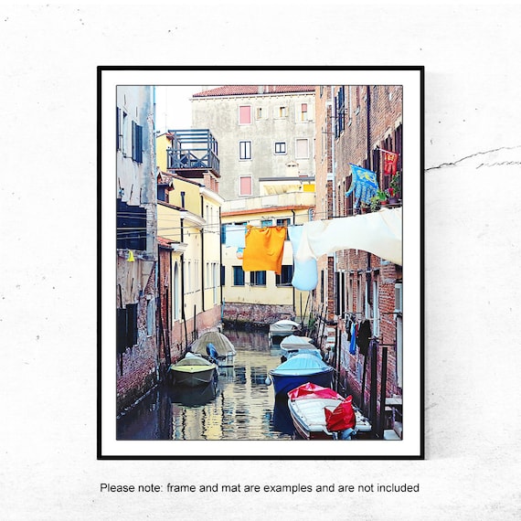 Laundry Room Decor Italy Wall Art Venice Photography Print Etsy
