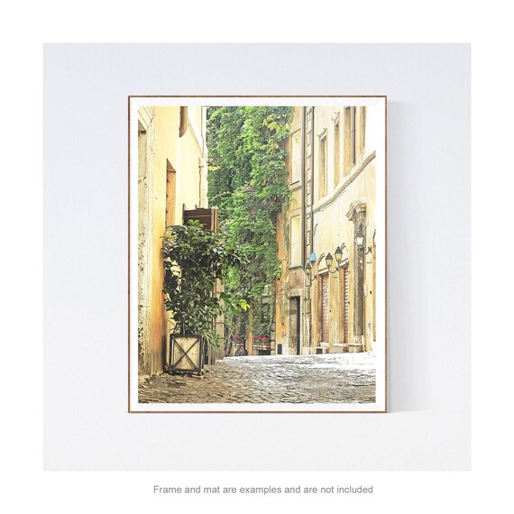 Rome Photography Italy Wall Art Print European Street Scene Italian Home Decor Vertical Travel Gift Bedroom