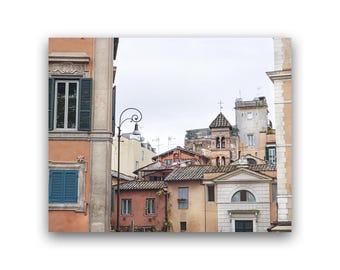 Rome Photography Print: Trastevere View, Italy (Unframed)