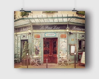 Paris Cafe Print, Kitchen Wall Art Decor, French Photography, Saint Germain Photo