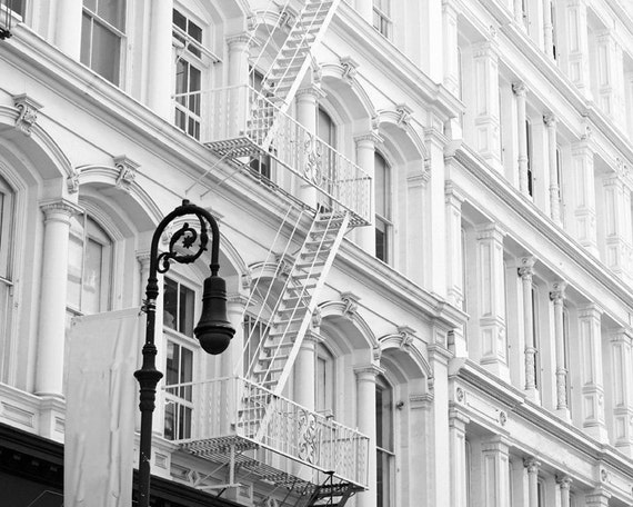 New York Photography Print Nyc Photo Black And White Wall Art Print Bedroom Wall Decor Manhattan Buildings Picture Soho New York City
