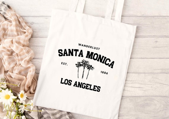 Santa Monica Tote Bag California Tote Bag Los Angeles Tote 