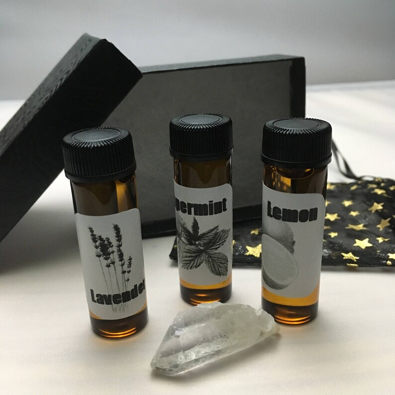 Alchemy Starter Kit Essential Oil Blend and Healing Crystal Etsy