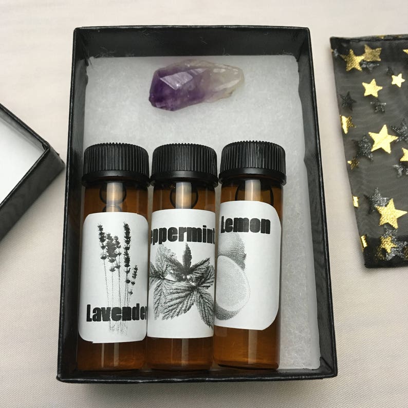 Alchemy Starter Kit Essential Oil Blend and Healing Crystal Etsy