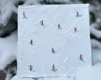Original Textured Ski Canvas